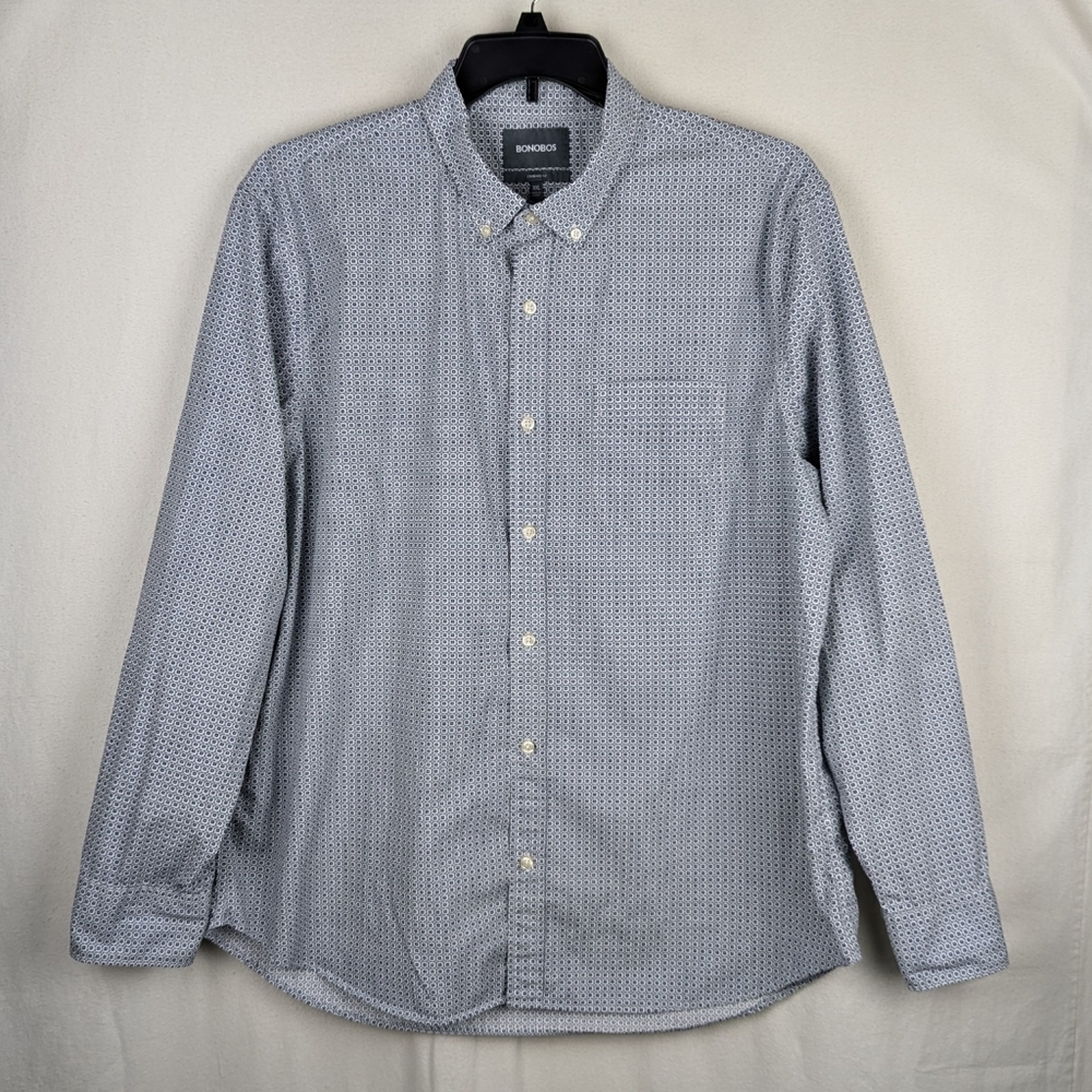 Bonobos Button Down Shirt Long Sleeve Standard Fit Size XXL